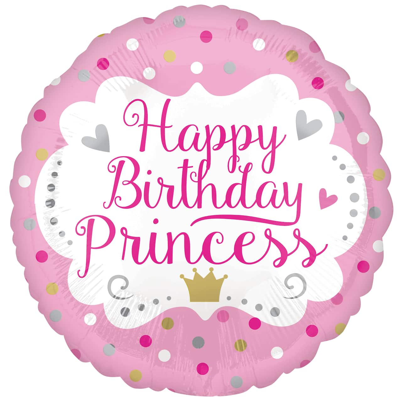 17&#x22; Happy Birthday Princess Mylar Balloon